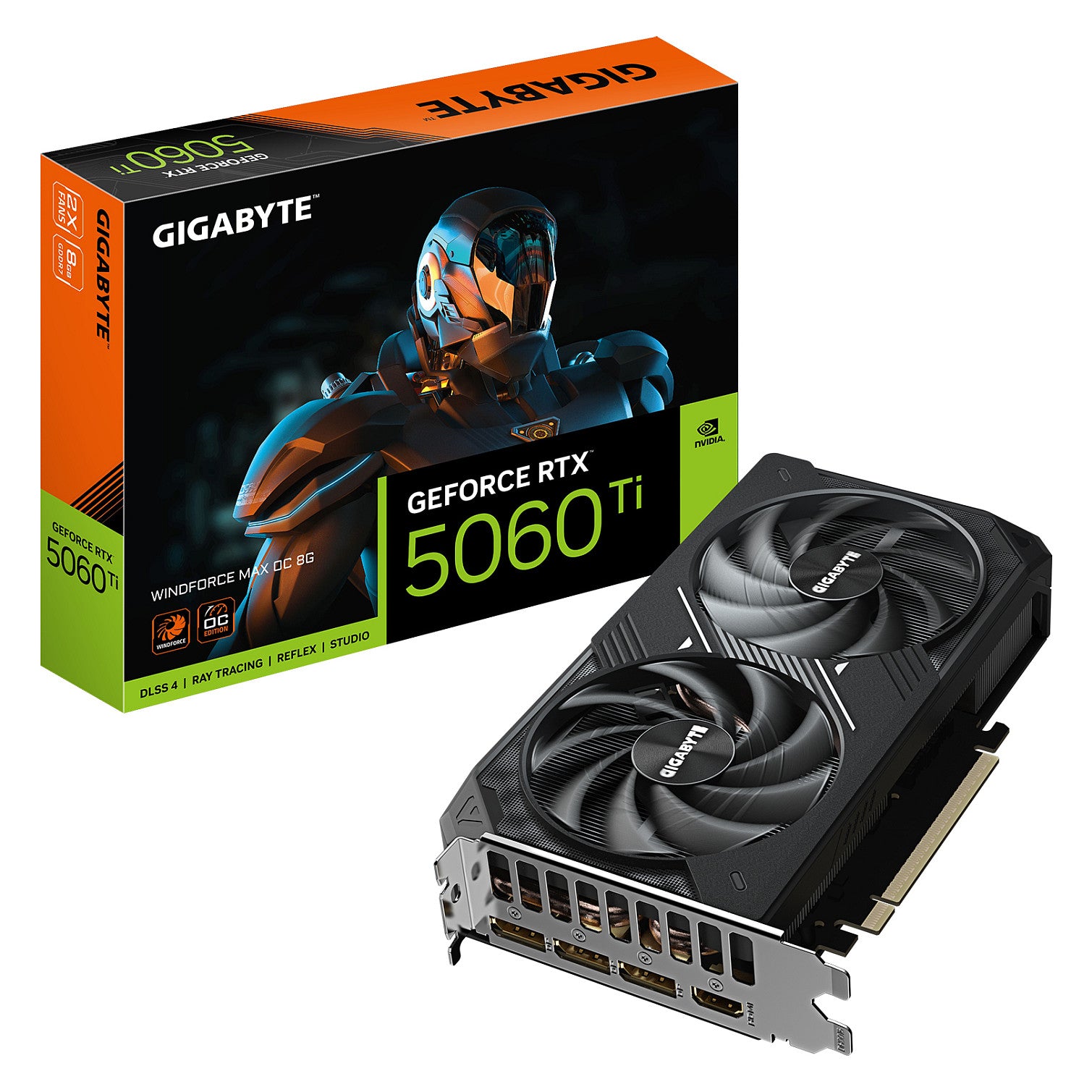 RTX 5060 TI 8GB Gigabyte Windforce Max OC GDDR7 - Gigabyte